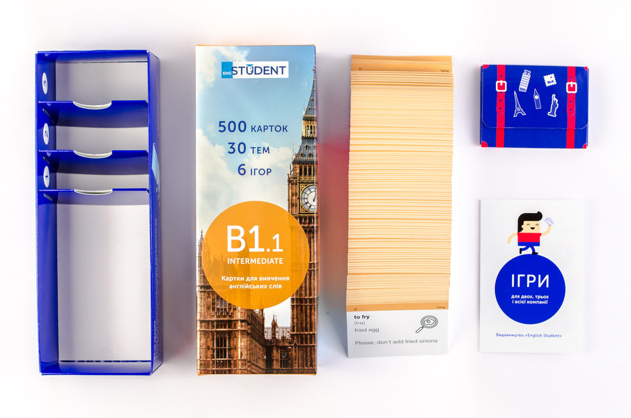 500 cards for learning English.B1.1 Intermediate / 500 карток для вивчення англійської мови. В1.1 Intermediate  978-966-97647-6-8-4