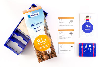 500 cards for learning English.B1.1 Intermediate / 500 карток для вивчення англійської мови. В1.1 Intermediate  978-966-97647-6-8-5