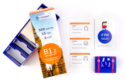 500 cards for learning English.B1.2 Intermediate / 500 карток для вивчення англійської мови. В1.2 Intermediate  978-966-97647-7-5-5