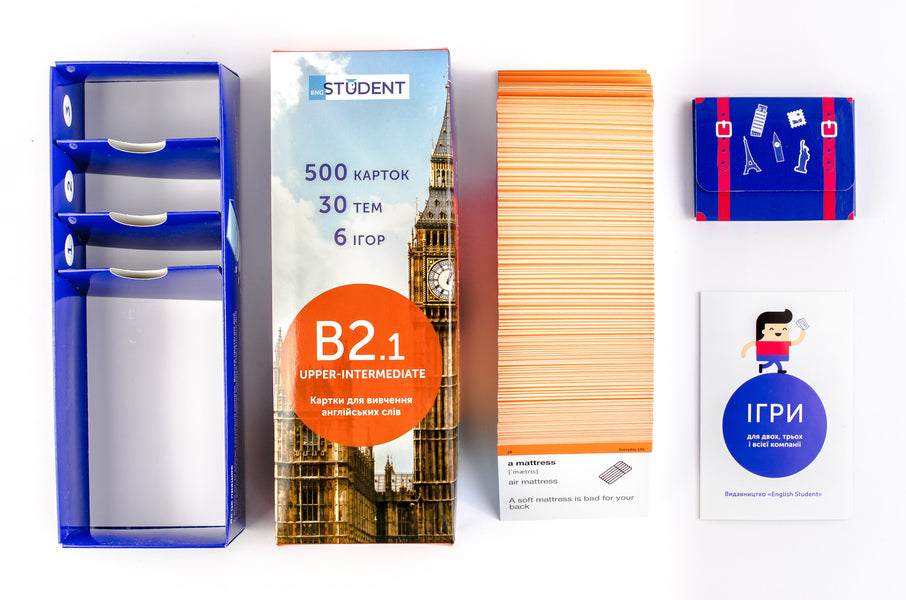 500 cards for learning English.B2.1 Upper-Intermediate / 500 карток для вивчення англійської мови. B2.1 Upper-Intermediate  978-966-97647-8-2-3