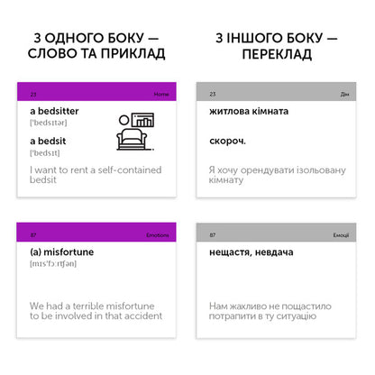 500 cards for learning English.C1 Advanced / 500 карток для вивчення англійської мови. C1 Advanced  978-966-97738-0-7-6