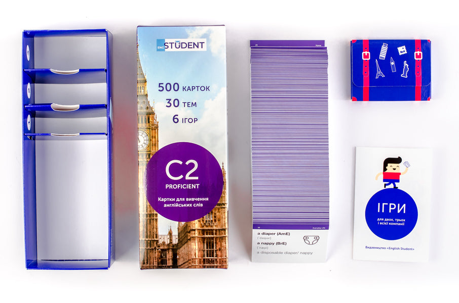 500 cards for learning English. C2 Proficient / 500 карток для вивчення англійської мови. C2 Proficient  978-966-97738-1-4-4