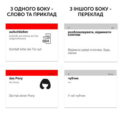 500 cards for learning German. Level B2.2 / 500 карток для вивчення німецької мови. Рівень В2.2  9786177702909-3