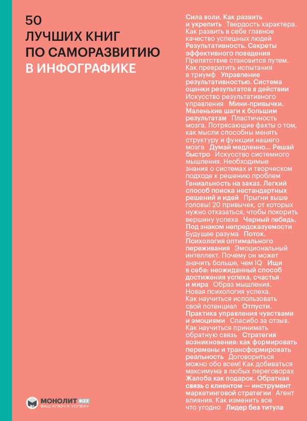 50 best self-development books in infographics / 50 лучших книг по саморазвитию в инфографике Михаил Иванов 9786177966561-1