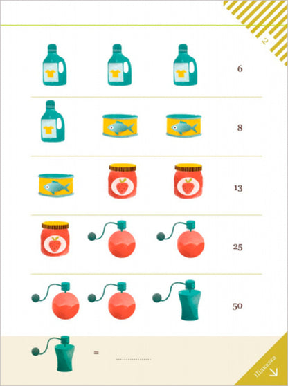 90 graphic math problems that help make friends with math, develop logic, intelligence and calculation skills / 90 графічних математичних задач, які допомагають подружитися з математикою, розвивають логіку, кмітливість і обчислювальні навички Камилло Бортолато 9786178253134-2