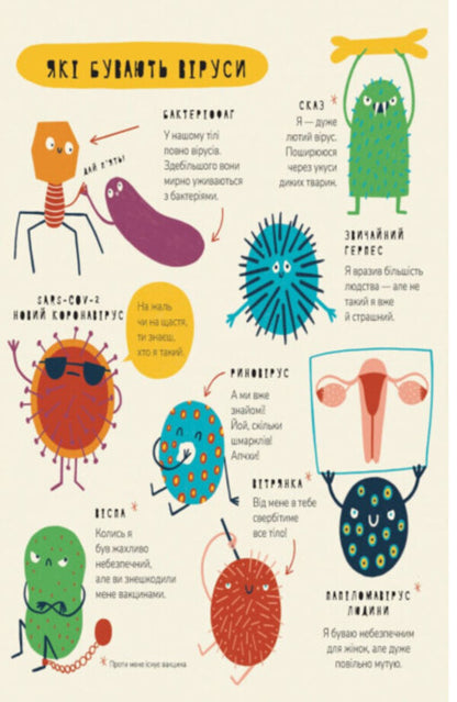 A Book About Viruses / Книжка про віруси Mariana Tolosa Sister / Маріона Толоса Сістере 9786177913060-3