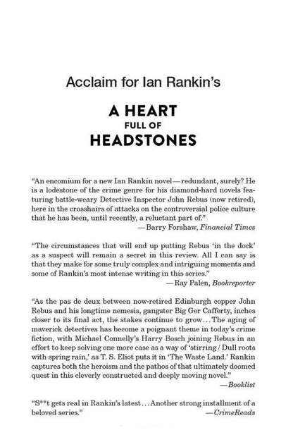 A Heart Full of Headstones / A Heart Full of Headstones Ян Рэнкин 9781398709386-6