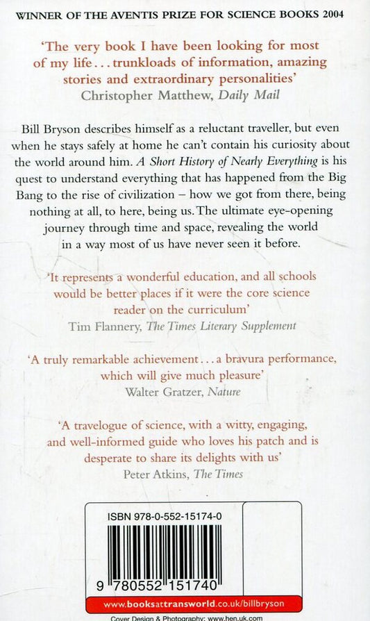 A Short History of Nearly Everything / A Short History of Nearly Everything Билл Брайсон 9780552151740-1