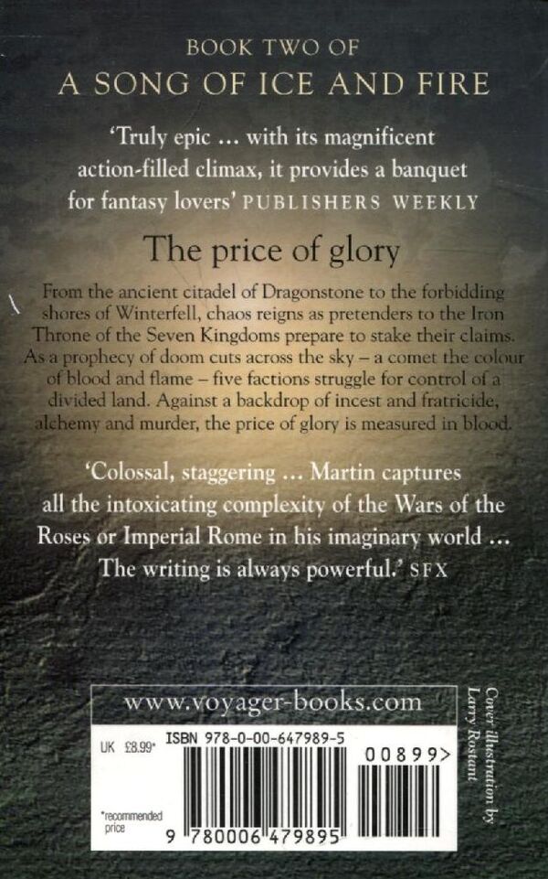 A Song Of Ice And Fire. Book 2. A Clash Of Kings George R. R. Martin / Джордж Р. Р. Мартин 9780006479895-2