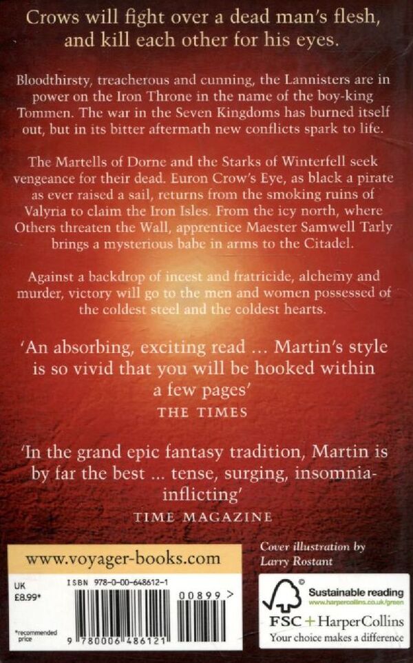 A Song of Ice and Fire. Book 4. A Feast for Crows / A Song of Ice and Fire. Book 4. A Feast for Crows Джордж Р. Р. Мартин 978-0-00-648612-1-2