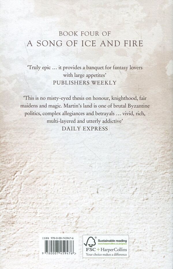 A Song of Ice and Fire. Book 4: A Feast for Crows / A Song of Ice and Fire. Book 4: A Feast for Crows Джордж Р. Р. Мартин 9780007459476-3