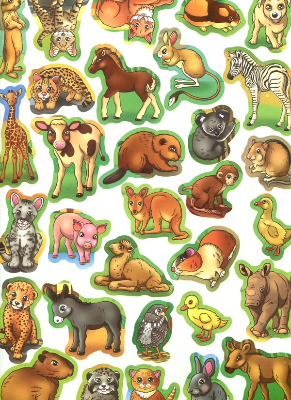 A big book. Development stickers. Smart tasks. Baby animals / Велика книжка. Розвивальні наліпки. Розумні завдання. Малята тварини  978-966-936-655-9-5
