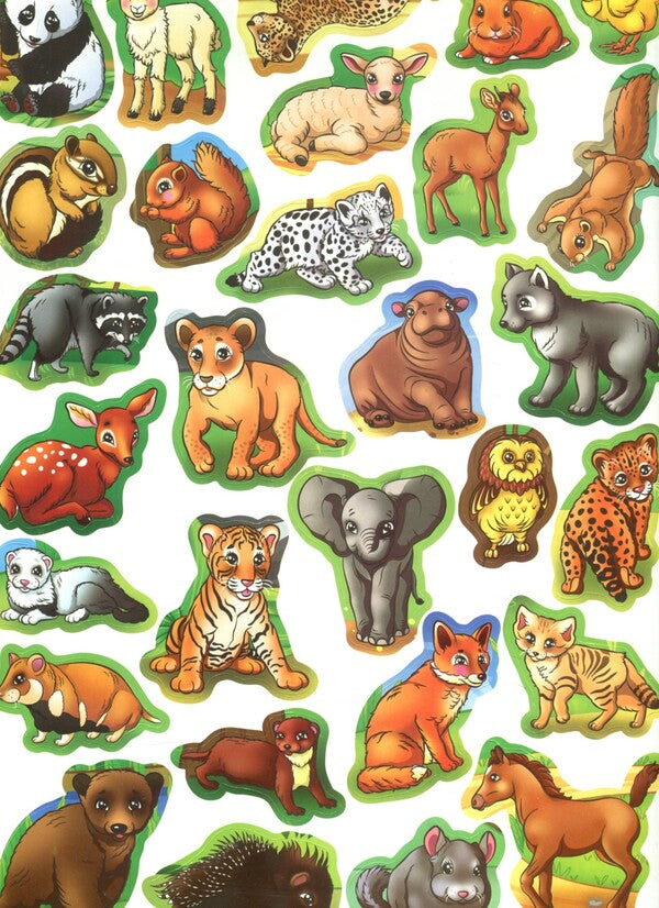 A big book. Development stickers. Smart tasks. Baby animals / Велика книжка. Розвивальні наліпки. Розумні завдання. Малята тварини  978-966-936-655-9-6