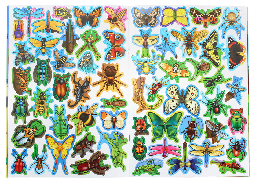 A big book. Development stickers. Smart tasks. Insects and arachnids / Велика книжка. Розвивальні наліпки. Розумні завдання. Комахи та павукоподібні Любовь Корнева 978-966-987-055-1-6