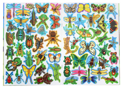 A big book. Development stickers. Smart tasks. Insects and arachnids / Велика книжка. Розвивальні наліпки. Розумні завдання. Комахи та павукоподібні Любовь Корнева 978-966-987-055-1-6
