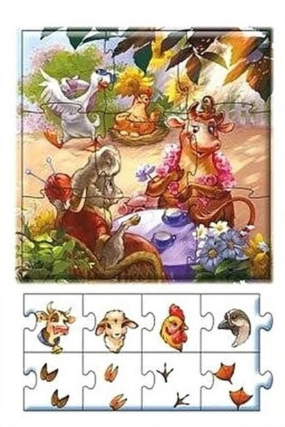 A big book of puzzles. Animals (+ audiobonus) / Велика книга пазлів. Звірята (+ аудіобонус) Геннадий Меламед 9789667615895-4