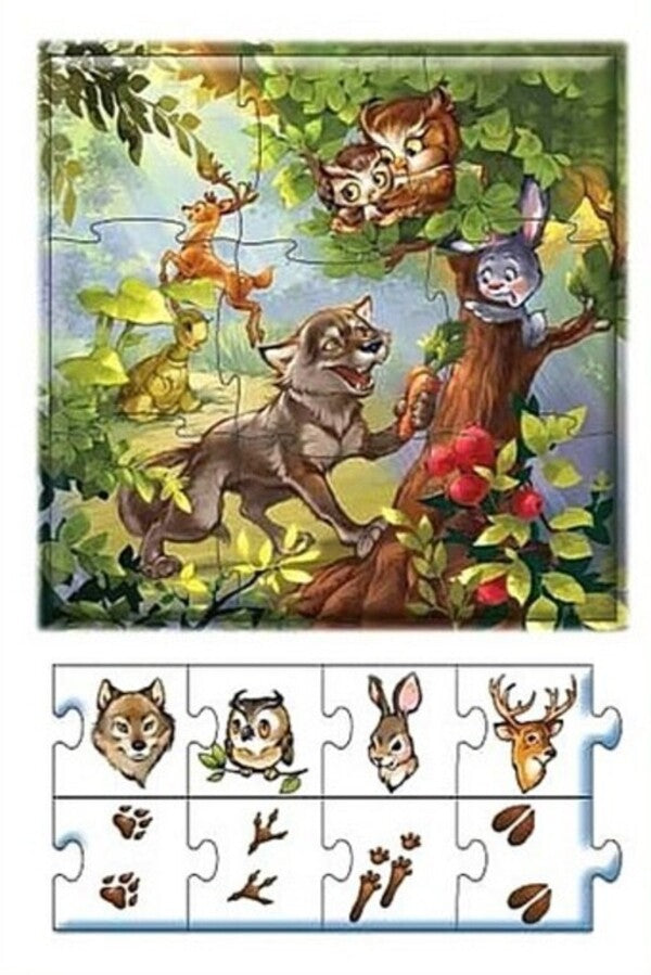 A big book of puzzles. Animals (+ audiobonus) / Велика книга пазлів. Звірята (+ аудіобонус) Геннадий Меламед 9789667615895-6