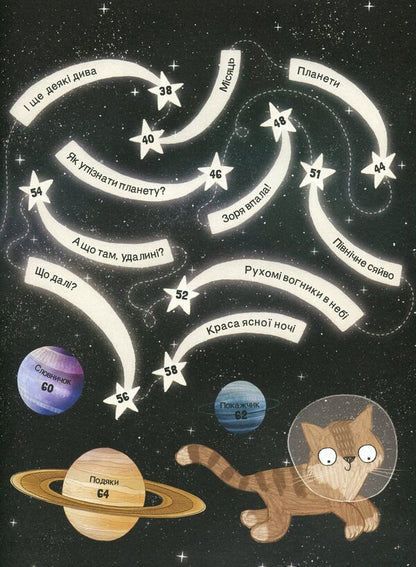 A cat's guide to the night sky / Котячий путівник нічним небом Стюарт Аткинсон 978-617-7579747-4