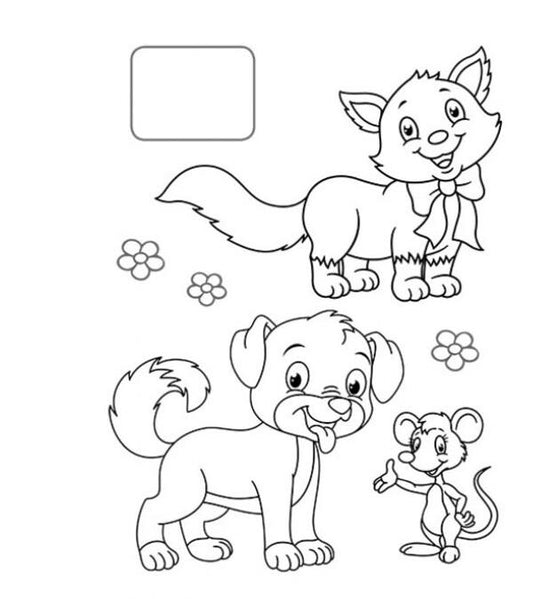 A collection of coloring pages. Animals Sample sticker / Збірка розмальовок. Тваринки. Наліпка-зразок 9789664666630-2