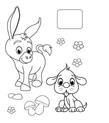 A collection of coloring pages. Animals Sample sticker / Збірка розмальовок. Тваринки. Наліпка-зразок  9789664666630-3