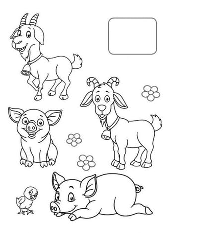 A collection of coloring pages. Animals Sample sticker / Збірка розмальовок. Тваринки. Наліпка-зразок  9789664666630-5