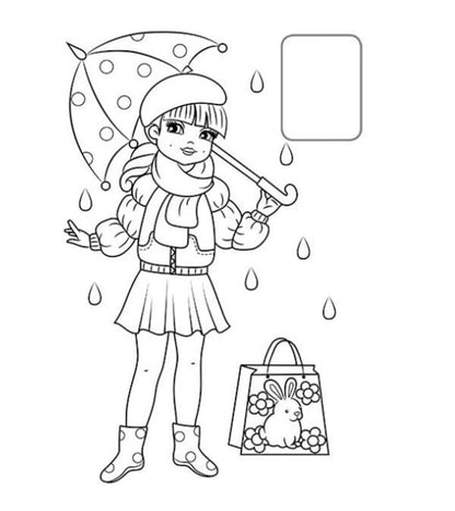 A collection of coloring pages. Little girl Sample sticker / Збірка розмальовок. Дівчатка. Наліпка-зразок  9789664666548-5