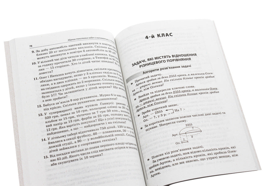 A collection of text problems in mathematics. 3-4 classes / Збірник текстових задач з математики. 3-4 класи Евгения Максимова, Лариса Шелкова, Наталья Фартушко 978-617-00-3873-9-5