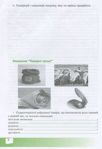 A financially literate consumer.6th gradeA workbook / Фінансово-грамотний споживач. 6 клас. Робочий зошит Андрей Довгань, Елена Рябова, Елена Часникова 978-966-634-970-8-6