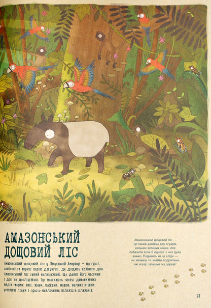 A journey to the amazing world of animals.A worldwide search expedition / Подорож до дивовижного світу тварин. Навколосвітня пошукова експедиція Анна Клейборн, Брендан Кирни 978-617-09-3771-1-5