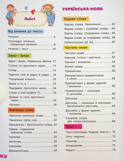 A large notebook. Ukrainian language and mathematics. 2nd class / Великий зошит. Українська мова і математика. 2 клас Елена Ищенко, Любовь Гайова, Людмила Паук 978-966-945-369-3-2