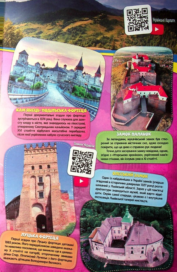 A trip through Ukraine. Interactive children's atlas / Подорож Україною. Інтерактивний дитячий атлас  978-617-556-020-4-6