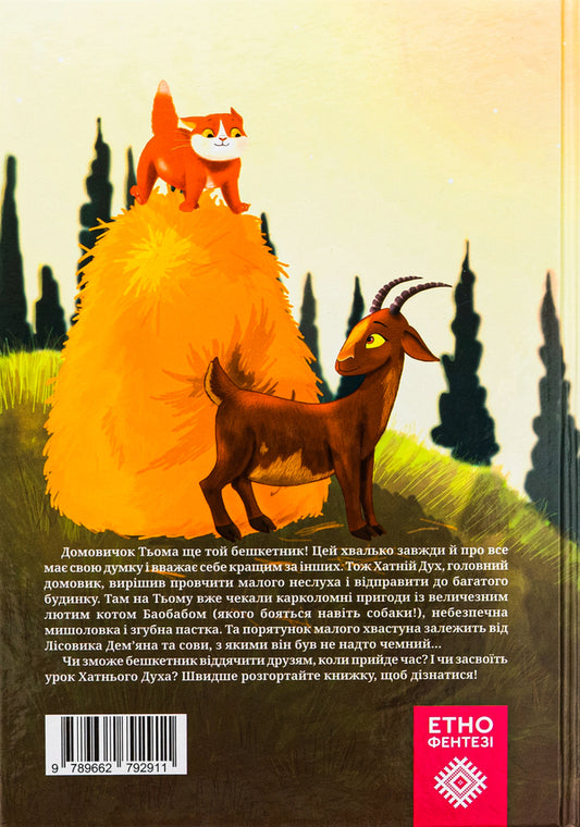 About the housekeeper Tyumu, the forester Demyan and the cat Baobab / Про домовичка Тьому, лісовика Дем’яна та кота Баобаба Татьяна Наконечная 9789662792911-2