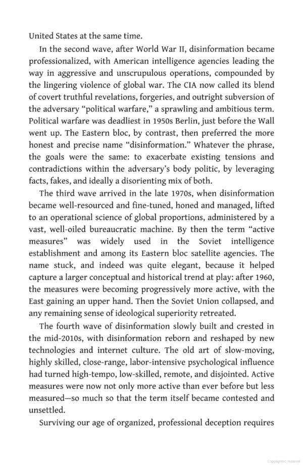 Active Measures. The Secret History of Disinformation and Political Warfare / Active Measures. The Secret History of Disinformation and Political Warfare Томас Рид 9781788160759-4