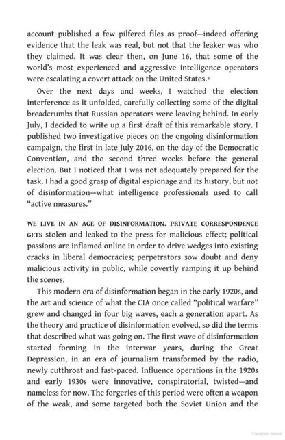Active Measures. The Secret History of Disinformation and Political Warfare / Active Measures. The Secret History of Disinformation and Political Warfare Томас Рид 9781788160759-5