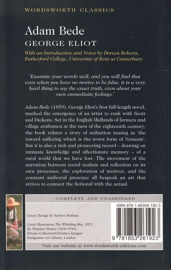 Adam Bede / Adam Bede Джордж Элиот 978-1-85326-192-3-2