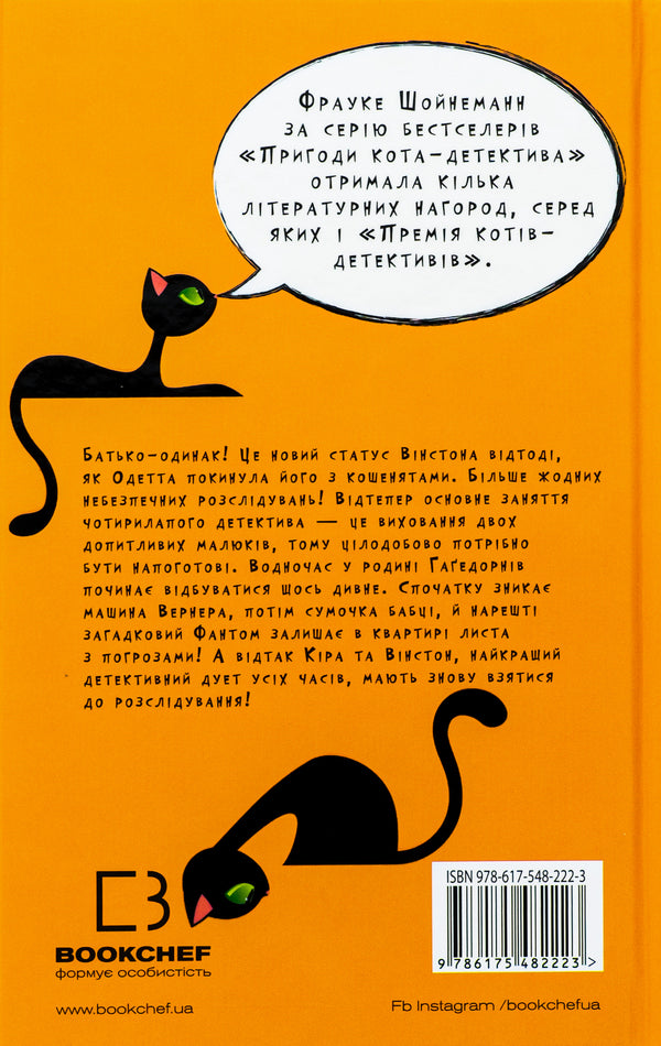 Adventures of a detective cat. Book 7. Hunt for the Phantom / Пригоди кота-детектива. Книга 7. Полювання на Фантома Фрауке Шойнеманн 978-617-548-222-3-2