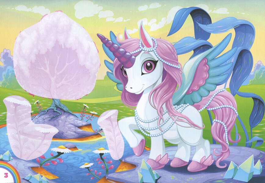 Album with stickers. unicorn / Альбом з наліпками. Єдиноріг  4823076144234-4