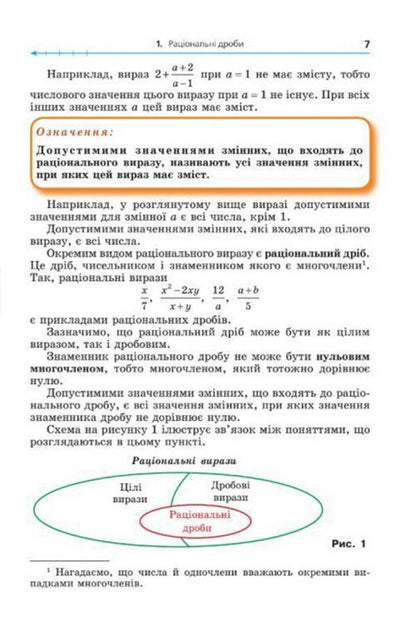 Algebra. 8Th Grade / Алгебра. 8 клас Arkady Merzlyak, Mikhail Yakyr / Аркадій Мерзляк, Михайло Якір 9789664743843-5