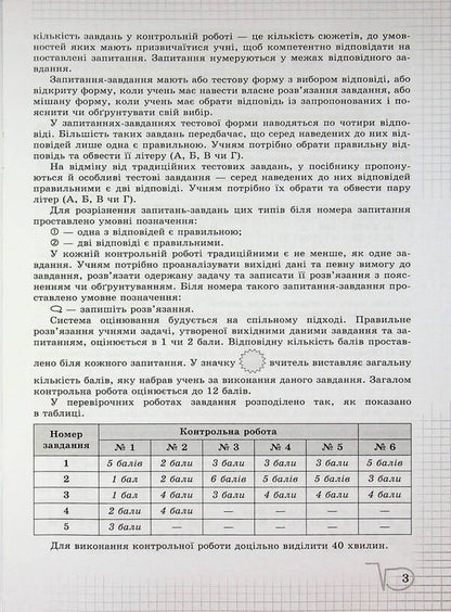 Algebra. Grade 7. Verification of subject competences / Алгебра. 7 клас. Перевірка предметних компетентностей Нина Тарасенкова 978-966-991-360-9-5