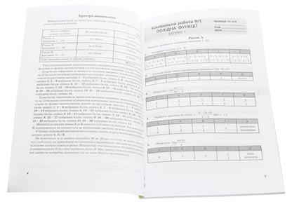 Algebra. Notebook For Control Works. 11Th Grade / Алгебра. Зошит для контрольних робіт. 11 клас I. Klochko / я 9789661003353-4