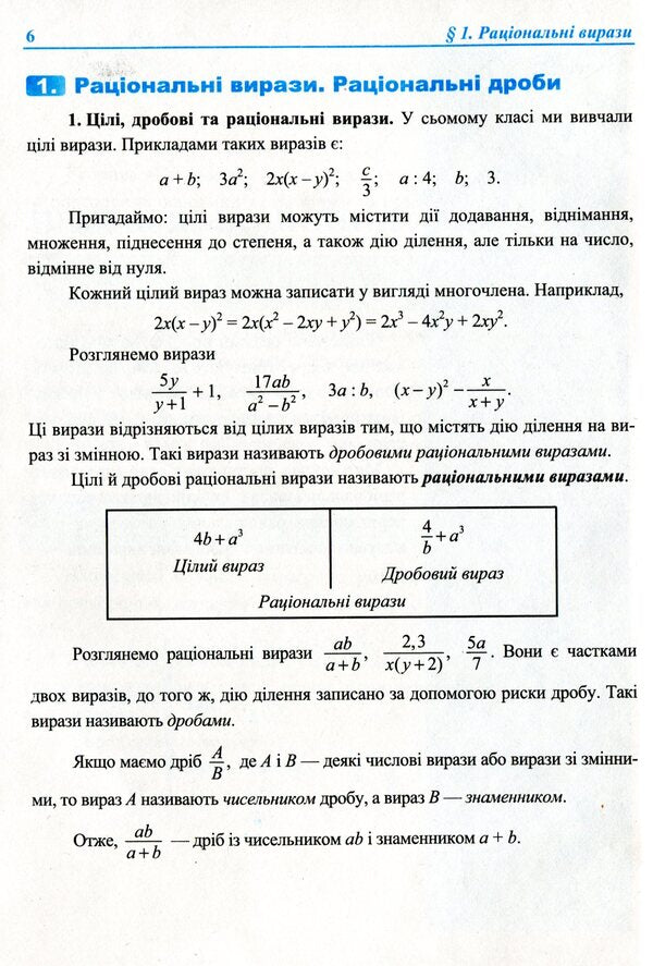 Algebra. Textbook for 8th grade / Алгебра. Підручник для 8 класу Василий Кравчук, Мария Пидручная, Галина Янченко 9789660730038-5
