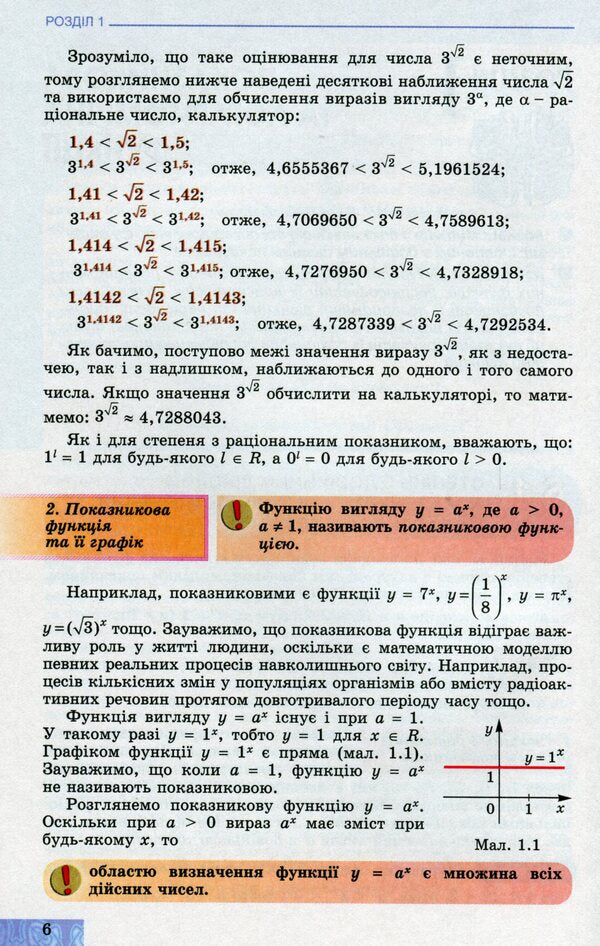 Algebra 11th grade. Textbook (professional level) / Алгебра 11 клас. Підручник  (профільний рівень) Александр Истер, Оксана Ергина 978-966-11-0973-4-4