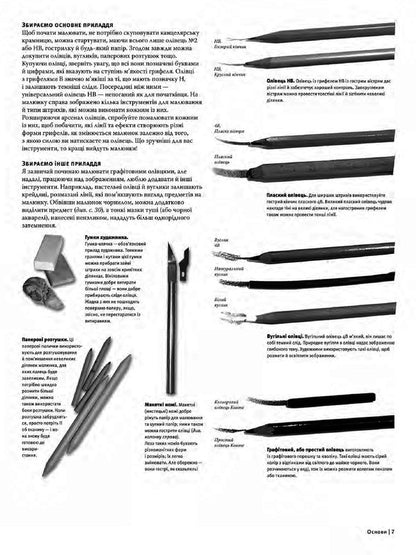 All About Drawing. More Than 200 Technicians, Lessons And Advice For Novice Artists / Все про малювання. Понад 200 технік, уроків і порад для художників-початківців / Author not specified 9789669485885-5