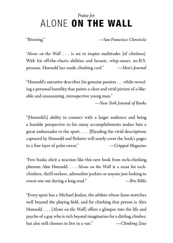 Alone on the Wall. The Ultimate Limits of Adventure / Alone on the Wall. The Ultimate Limits of Adventure Дэвид Робертс, Алекс Хоннольд 9781529034424-4
