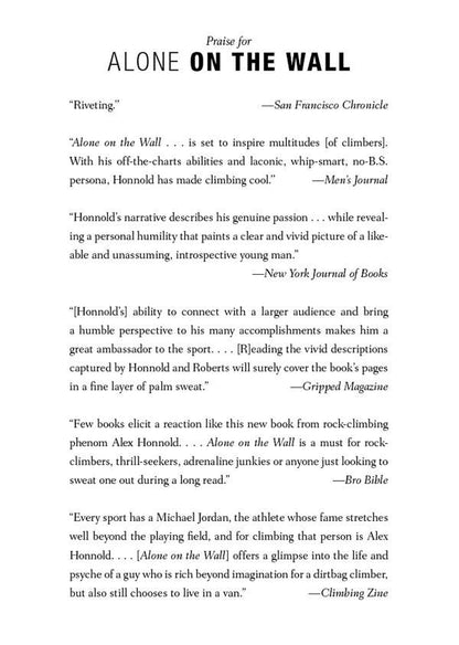 Alone on the Wall. The Ultimate Limits of Adventure / Alone on the Wall. The Ultimate Limits of Adventure Дэвид Робертс, Алекс Хоннольд 9781529034424-4