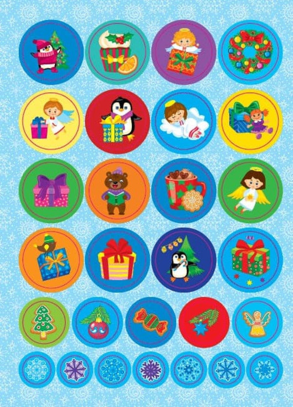 An Album Of Winter Stickers Sleigh With Gifts - Альбом зимових налпок Санчата з подарунками - Author not specified 9786175445952-2