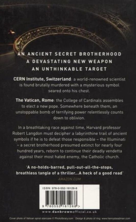 Angels And Demons Dan Brown / Дэн Браун 9780552161268-2