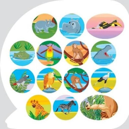 Animals Of Africa Educational Stickers - Тварини Африки Пзнавальн налпки - Author not specified 9786175241608-5