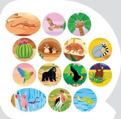 Animals Of Africa Educational Stickers - Тварини Африки Пзнавальн налпки - Author not specified 9786175241608-6