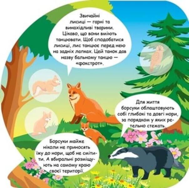 Animals Of Eurasia Educational Stickers - Тварини враз Пзнавальн налпки - Author not specified 9786175241653-3